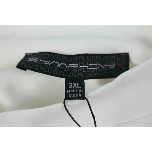 SYMPHONY white ladies dress size 3X - Picture 9 of 10